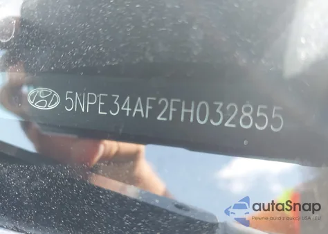 2015 Hyundai Sonata Sport z USA, uszkodzony, nr VIN 5NPE34AF2FH032855